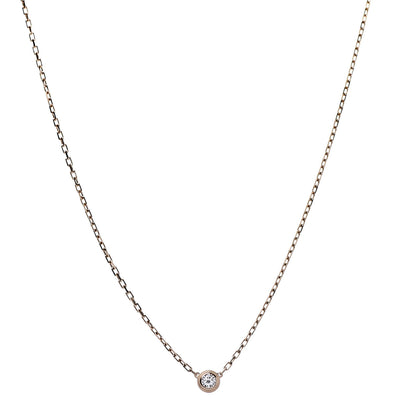 Cartier 18K Pink Gold Diamond SM D'Amour Pendant Necklace 1 of 6
