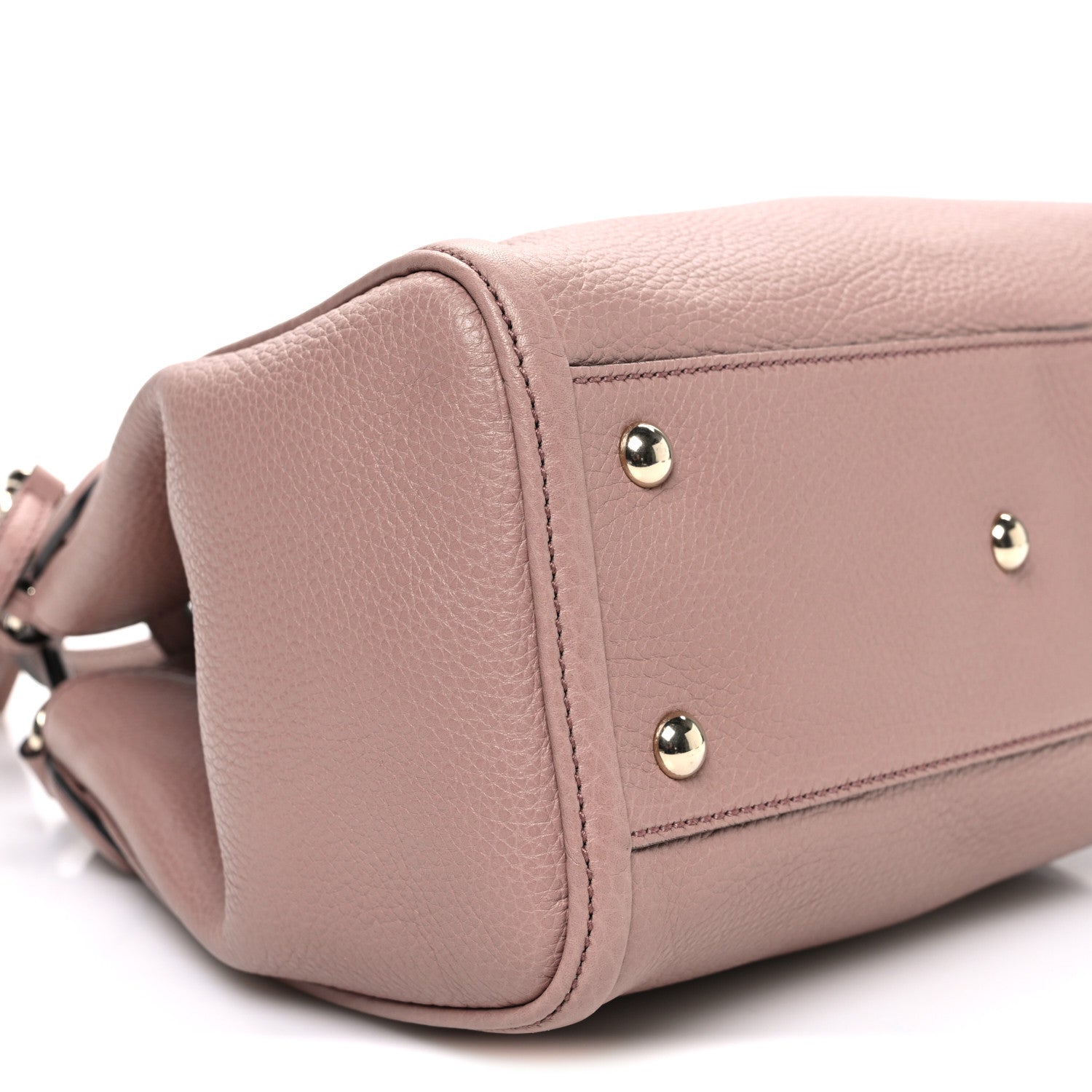 Gucci Pebbled Calfskin Small Soho Shoulder Bag Light Pink 9 of 11
