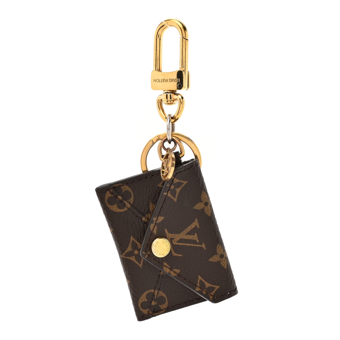 Monogram Kirigami Pouch Bag Charm Key Holder
