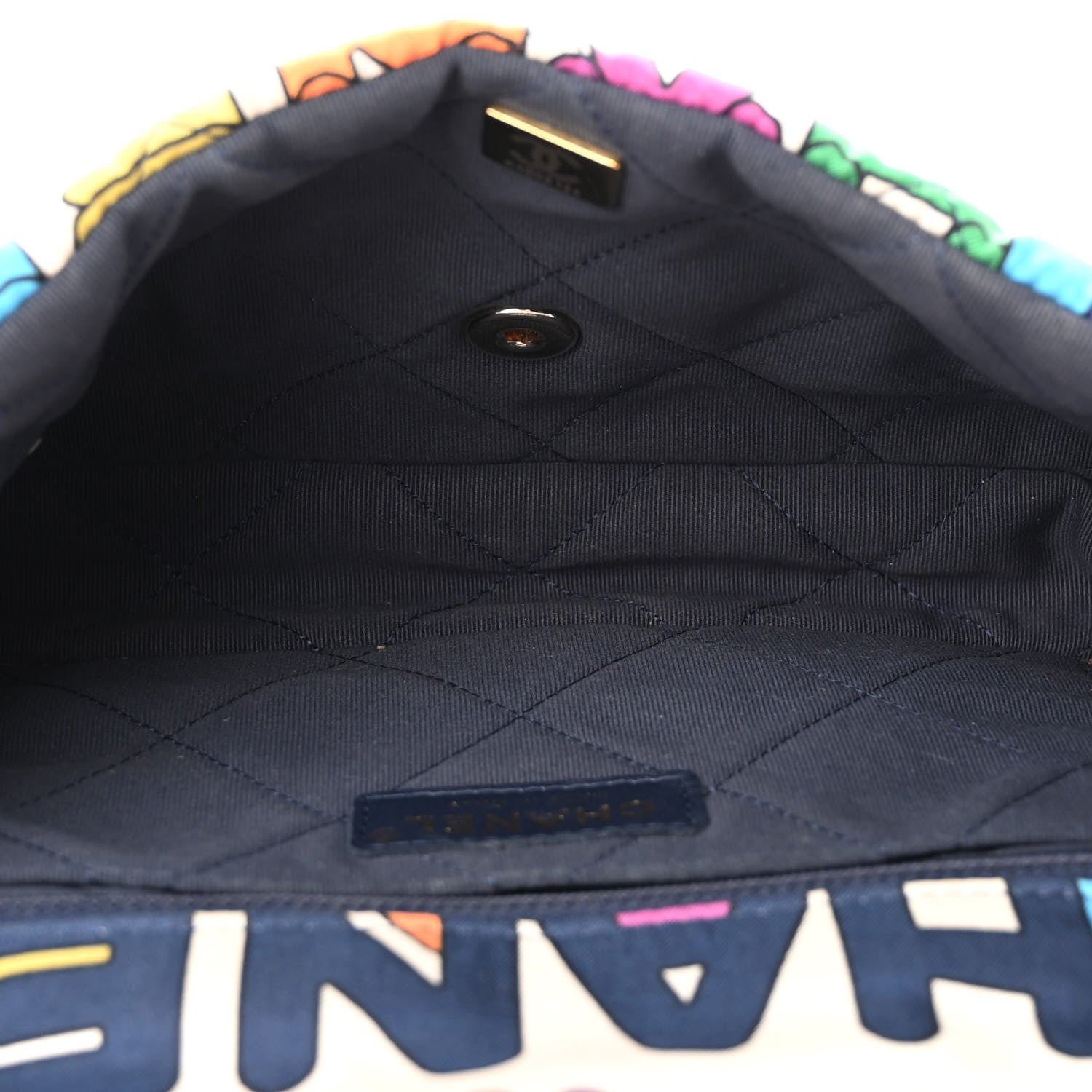 Chanel Printed Silk CC Small Single Flap Multicolor 5 of 11