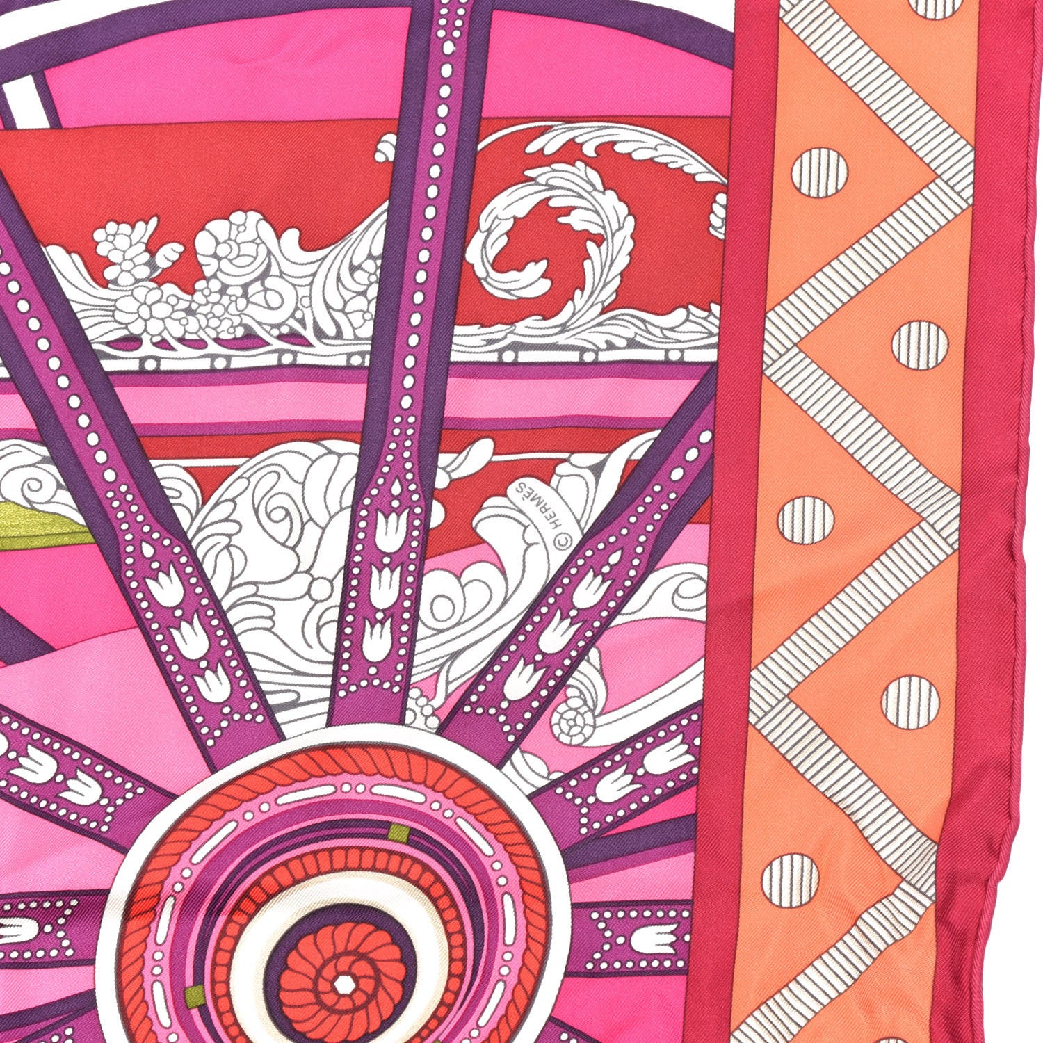 Hermes Silk Balade En Berline Scarf 90 3 of 6