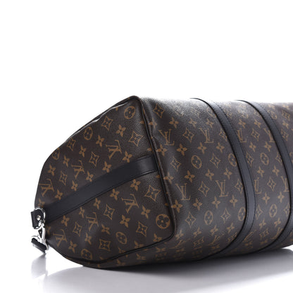 Louis Vuitton Monogram Macassar Keepall Bandouliere 45 5 of 9