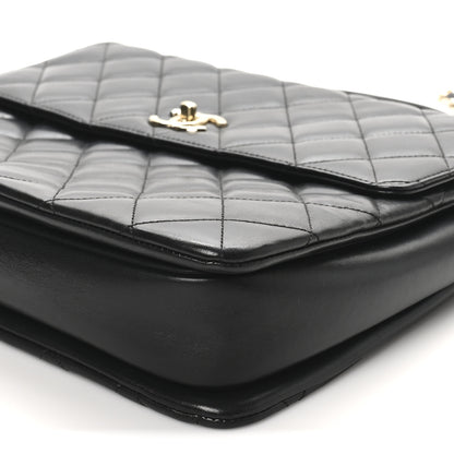 Chanel Lambskin Quilted Large Trendy CC Dual Handle Flap Bag Black 9 of 9