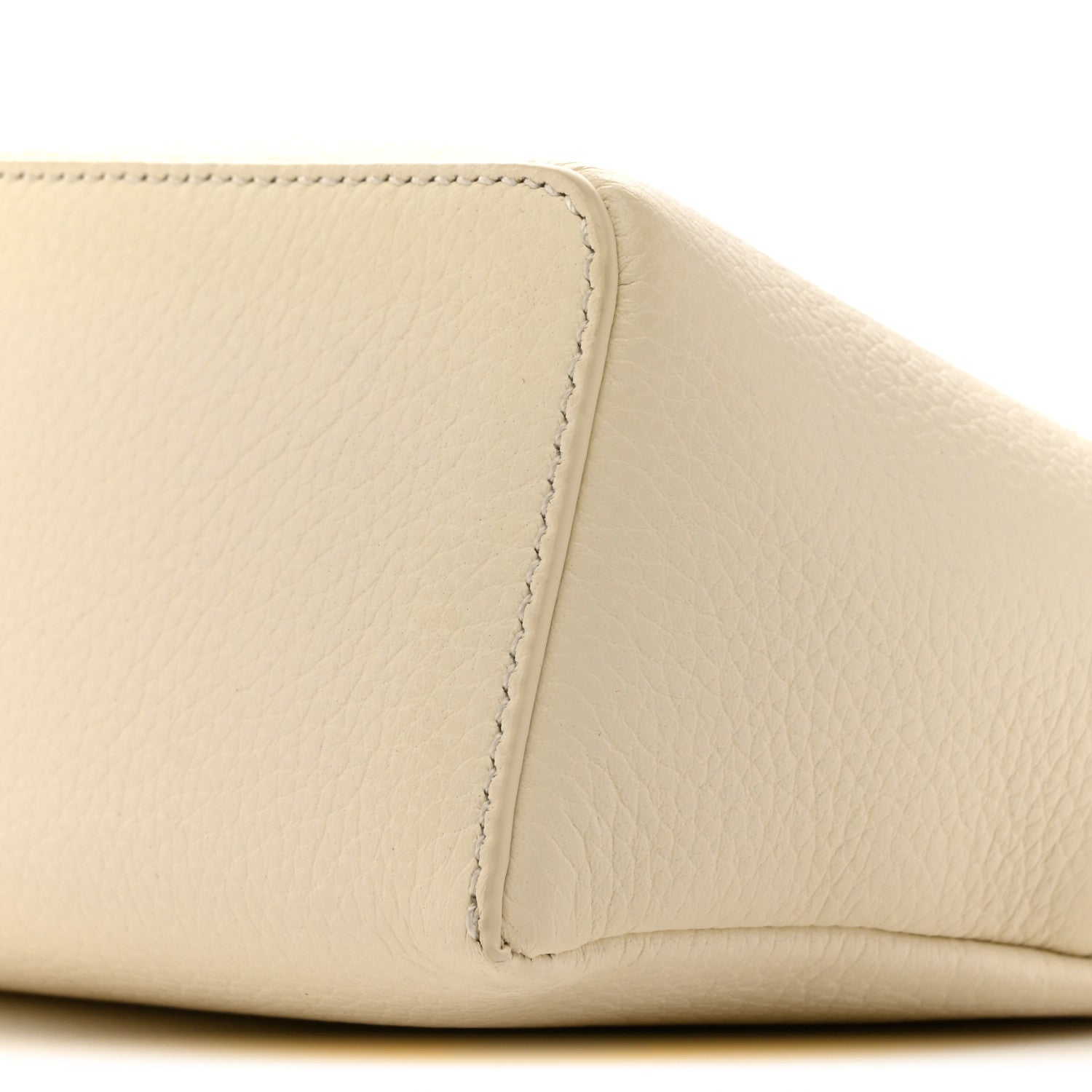 Loro Piana Grained Calfskin L19 Extra Pocket Pouch Whisper White 9 of 11