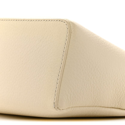 Loro Piana Grained Calfskin L19 Extra Pocket Pouch Whisper White 9 of 11