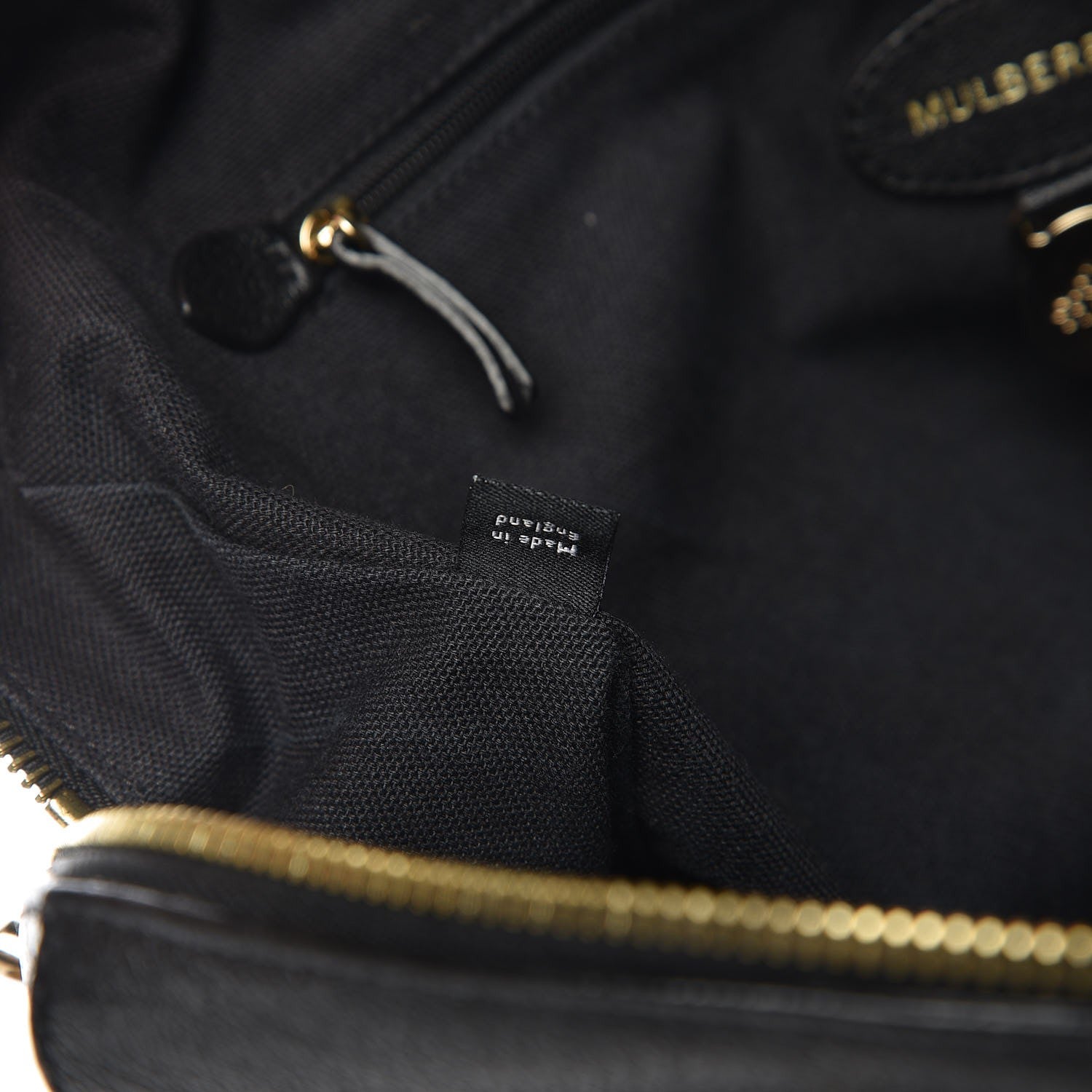 Mulberry Glossy Goatskin Medium Del Rey Satchel Black 7 of 12