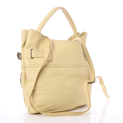 Burberry Calfskin Crompton Tote Yellow 3 of 13