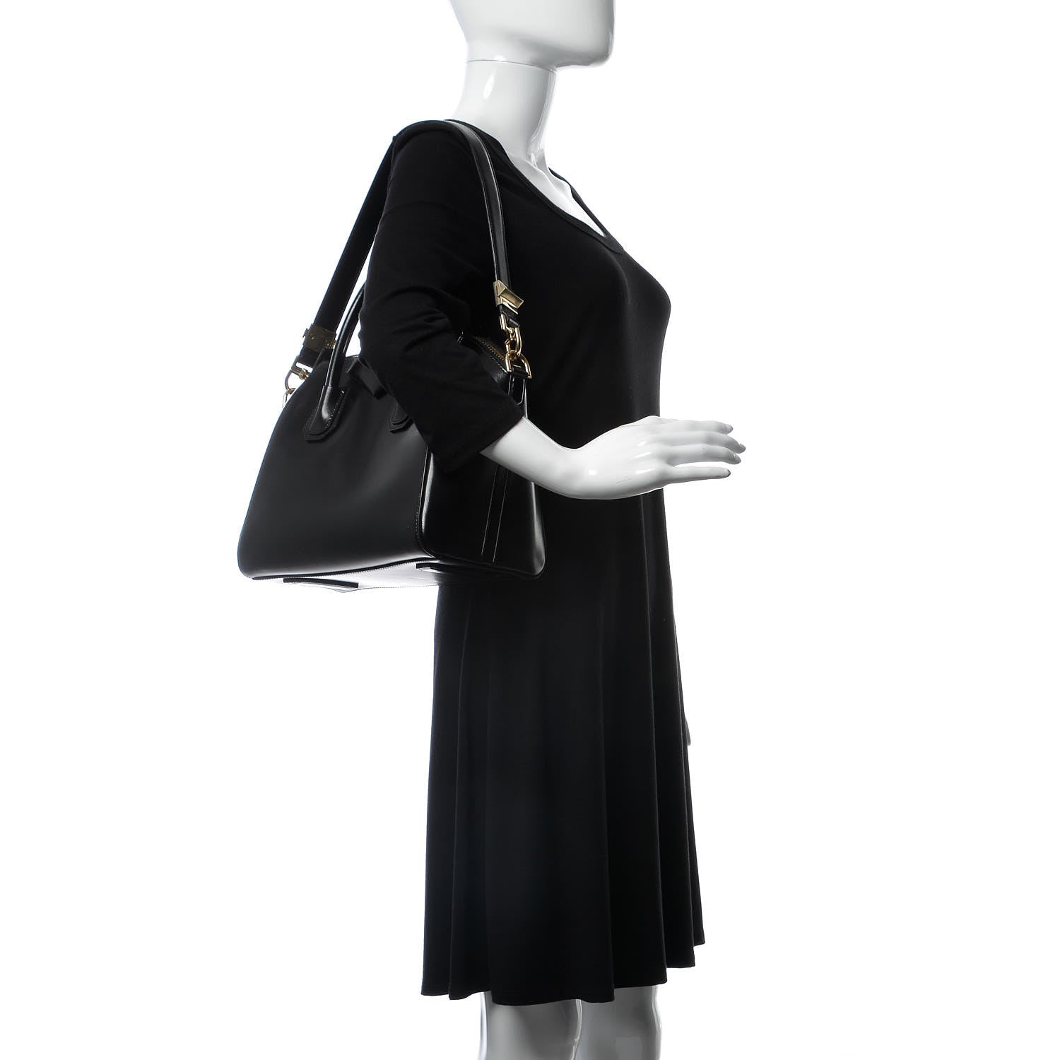 Givenchy Shiny Lord Calfskin Small Antigona Black 2 of 6