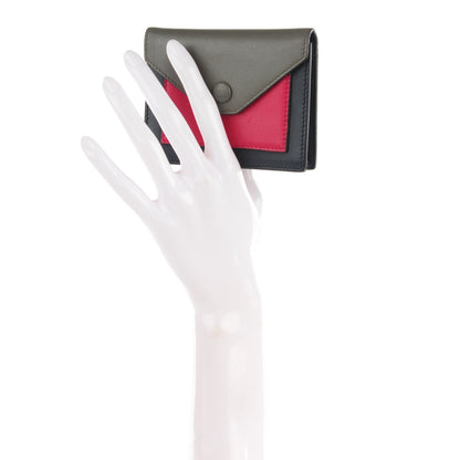 Celine Smooth Calfskin Pocket Card Holder Fushia 2 of 7
