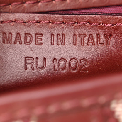 Christian Dior Monogram Saddle Bag Burgundy 7 of 14