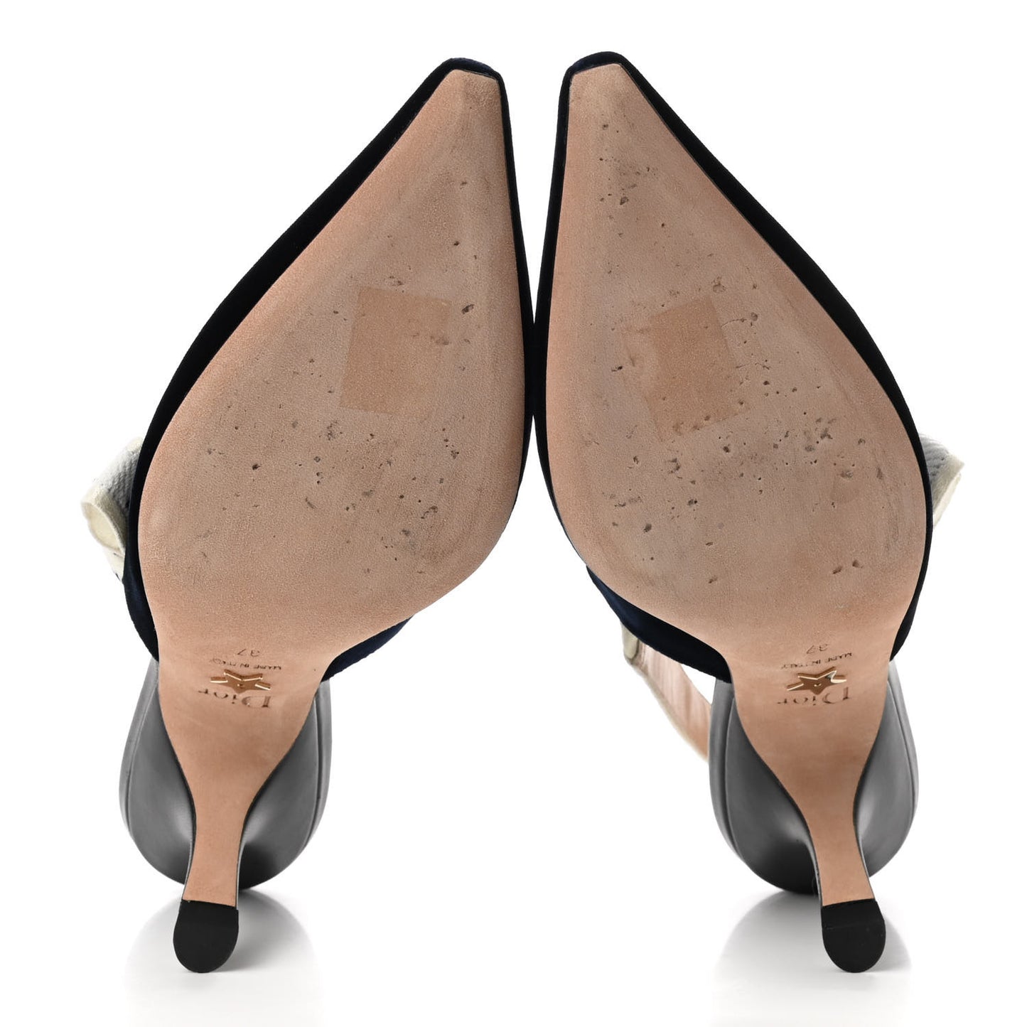 Velvet Ribbon J'Adoir Slingback 65mm Pumps 37 Deep Blue