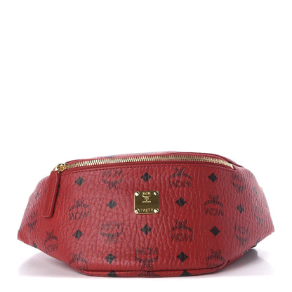 MCM Visetos Small Stark Belt Bag Ruby Red 1 of 9