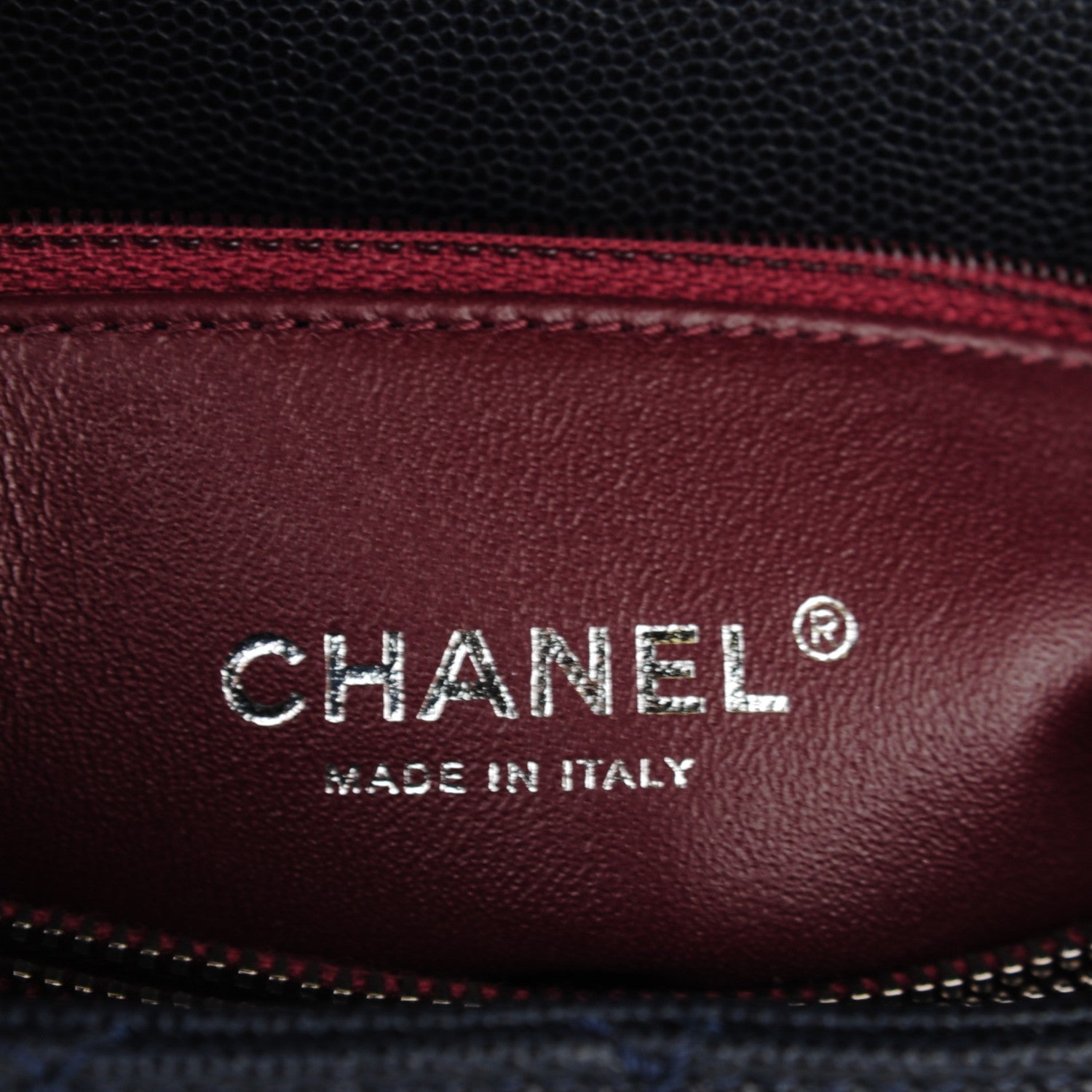 Chanel Caviar Lizard Quilted Small Coco Handle Flap Navy 6 of 9