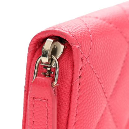 Chanel Caviar Quilted CC Zip Coin Purse Fuchsia 9 of 10