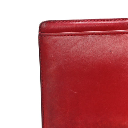Chanel Patent Camellia Embossed Yen Wallet Red 15 of 24
