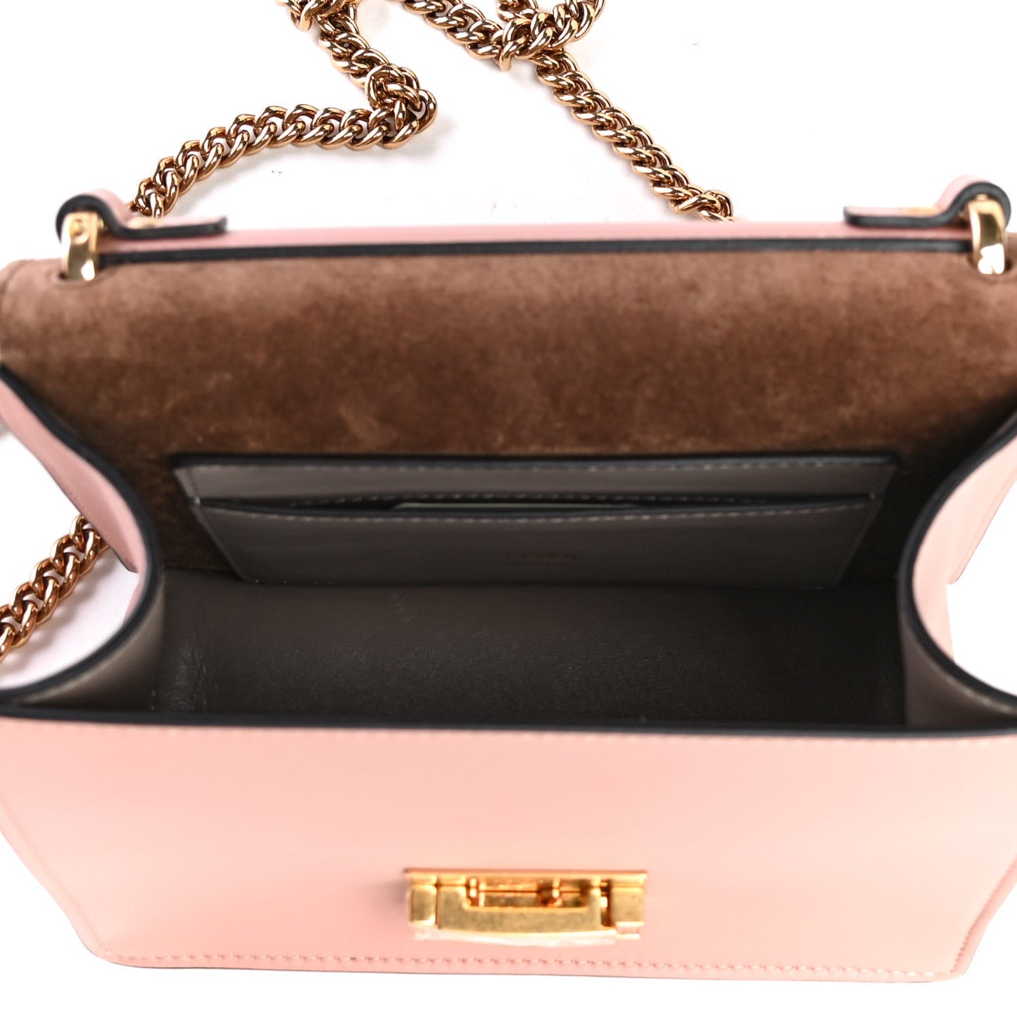 Vitello Grace Matte Small Kan U Shoulder Bag Rosa Bourbon