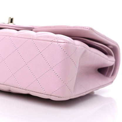 Chanel Iridescent Calfskin Quilted Medium Double Flap Light Pink 8 of 8