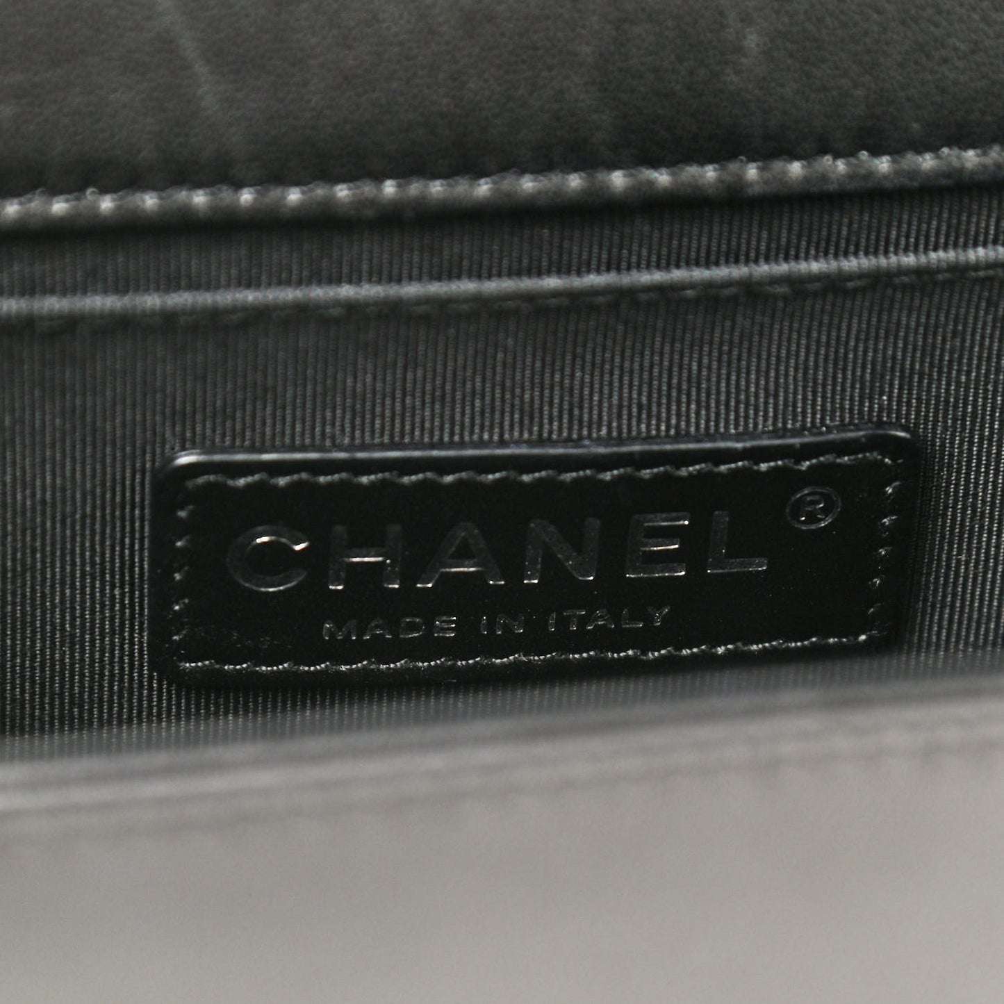 Lambskin Quilted Medium Boy Flap Black