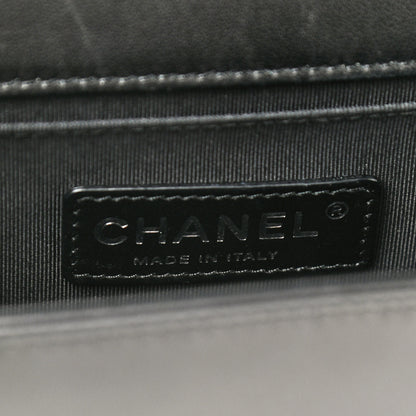 Chanel Lambskin Quilted Medium Boy Flap Black 6 of 9