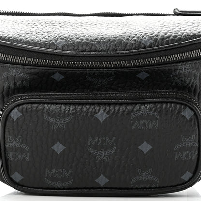 MCM Visetos Medium Belt Bag Black 8 of 10
