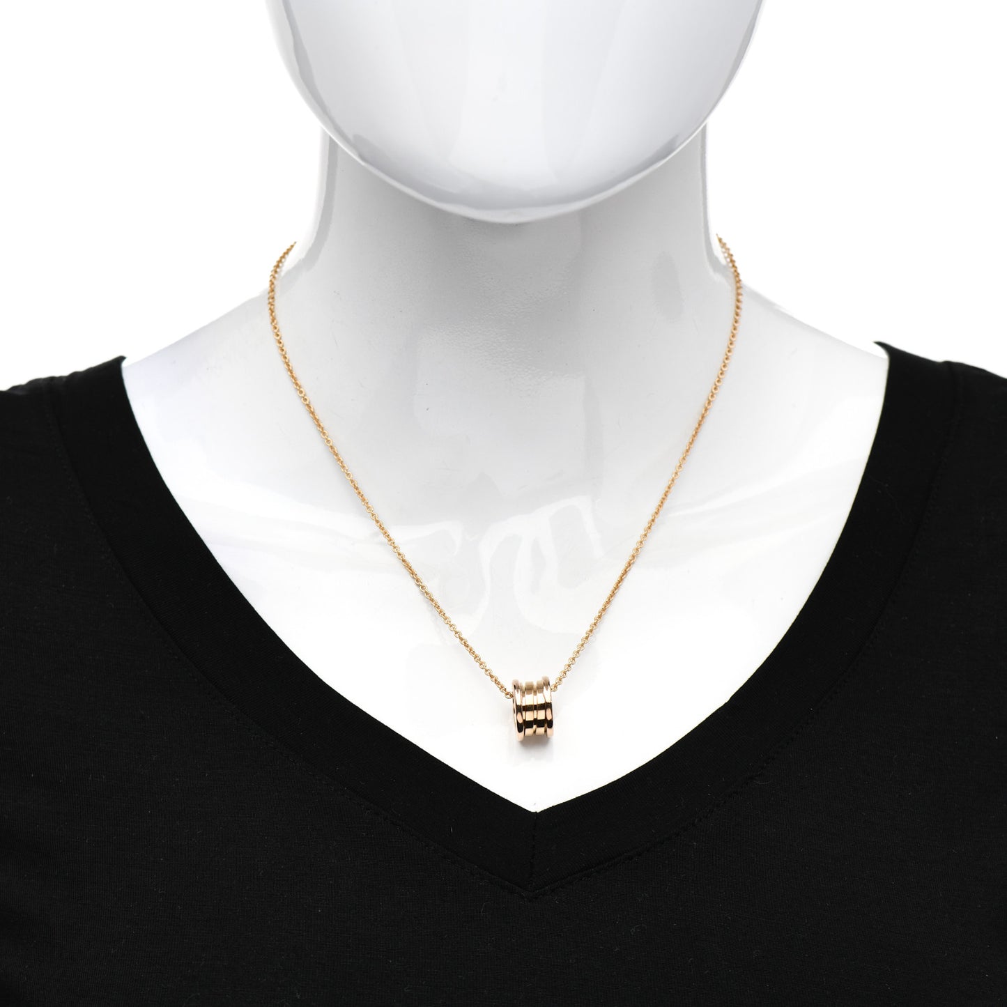 18K Rose Gold B.Zero1 Pendant Necklace
