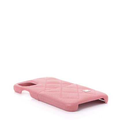 Chanel Caviar Quilted iPhone 11 Tech Case Pink 4 of 11