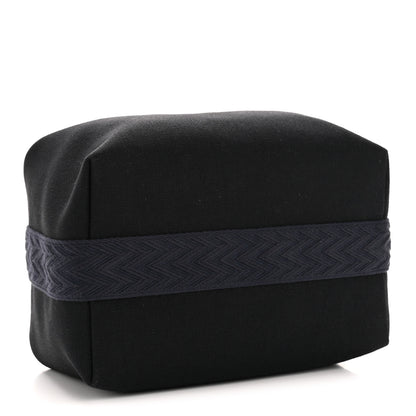 Hermes Canvas Large Bride-A-Brac Pouch Bleu Nuit 4 of 7