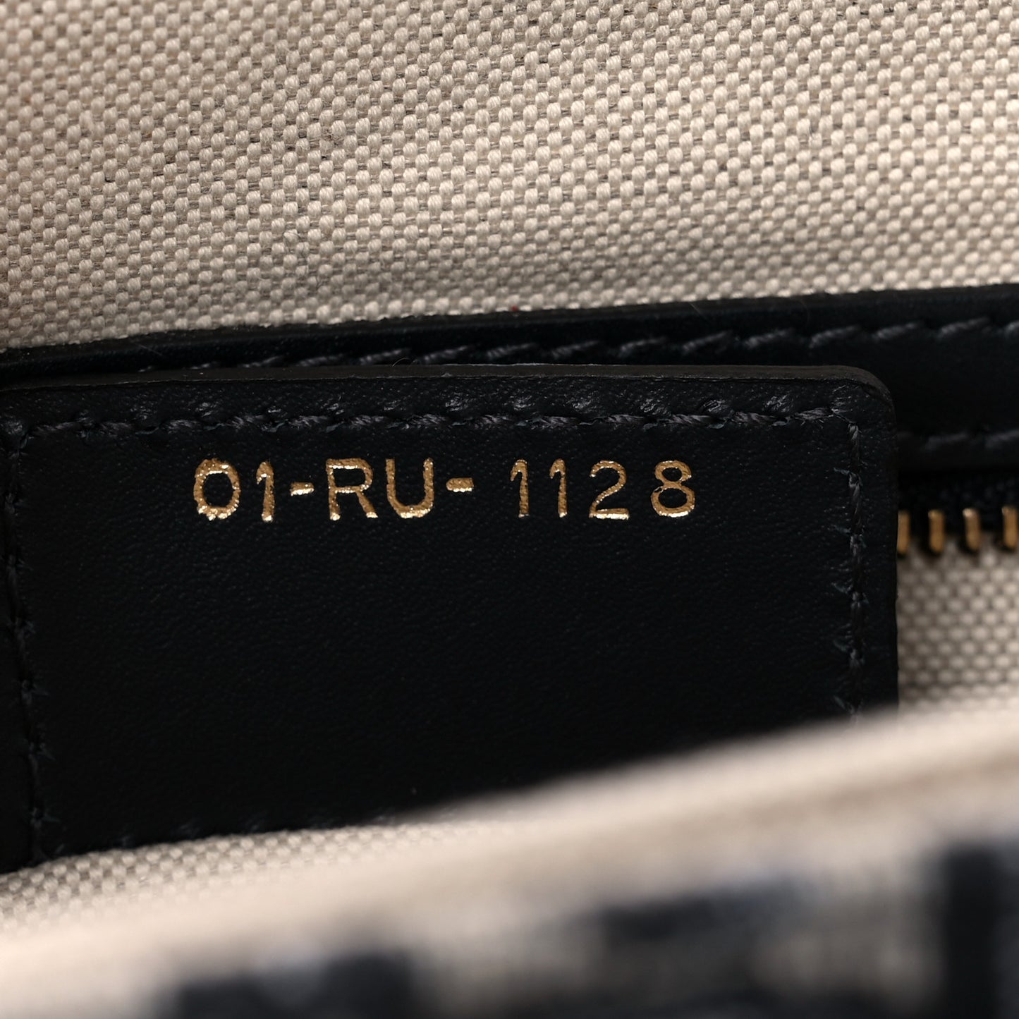 Oblique Flap Bag Navy Blue