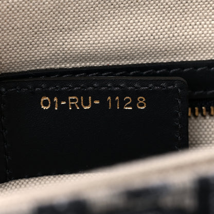 Christian Dior Oblique Flap Bag Navy Blue 7 of 12