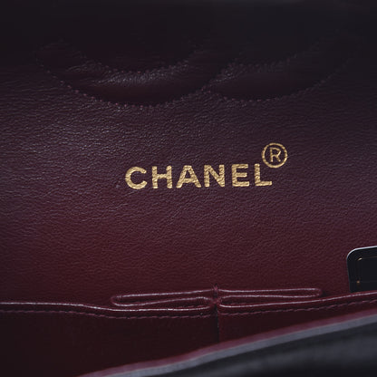 Chanel Lambskin Quilted Medium Double Flap Black 6 of 12