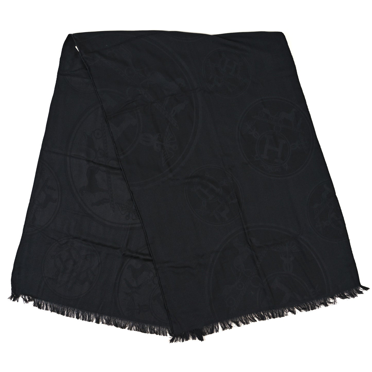 Cashmere Silk New Libris Stole Black