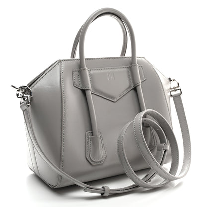 Givenchy Box Calfskin Mini Lock Antigona Shoulder Bag Medium Grey 2 of 8
