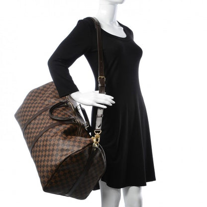 Louis Vuitton Damier Ebene Keepall Bandouliere 55 3 of 8
