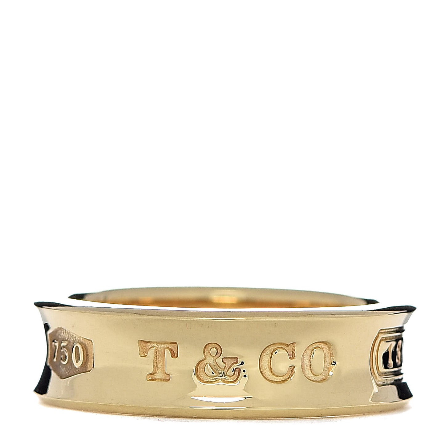 18K Yellow Gold 1837 Band Ring 55 7.25