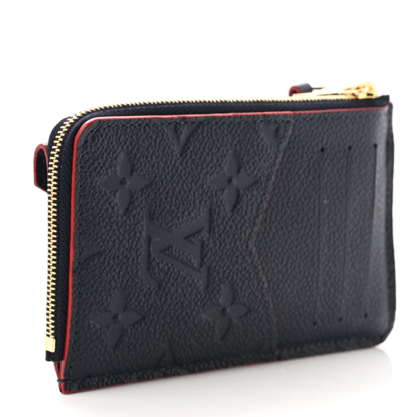 Empreinte Recto Verso Card Holder Marine Rouge
