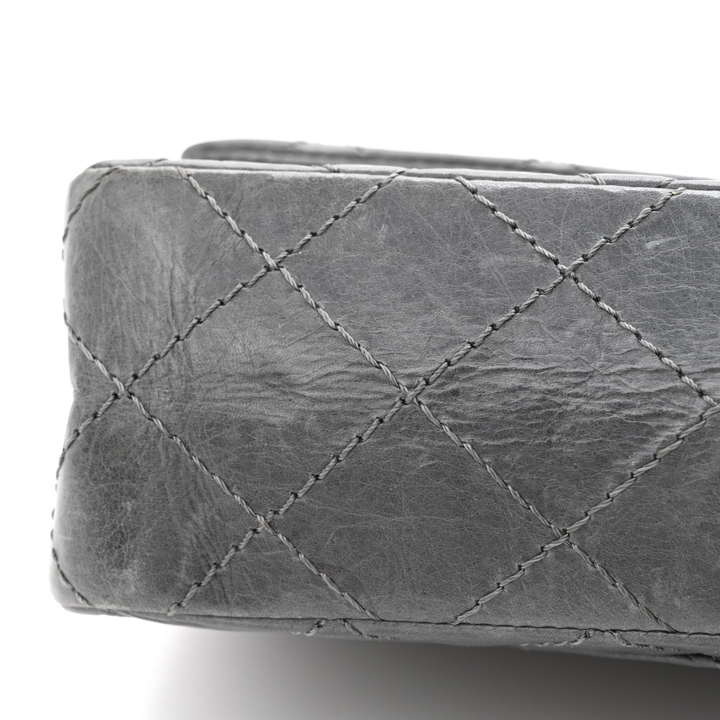 Aged Calfskin Quilted 50th Anniversary 2.55 Reissue Flap 226 Grey