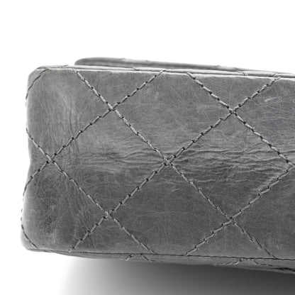 Chanel Aged Calfskin Quilted 50th Anniversary 2.55 Reissue Flap 226 Grey 14 of 15