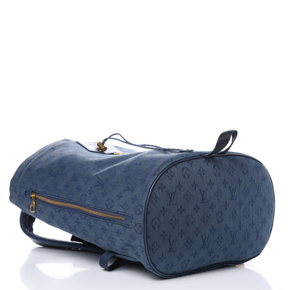 Louis Vuitton Monogram Denim Chalk Backpack Navy 4 of 10