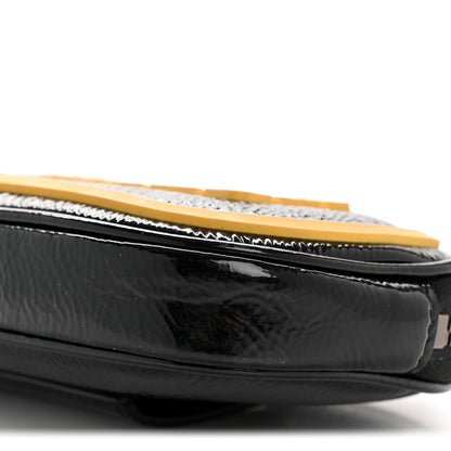 Gucci Patent Rubber Game Patch Logo Belt Bag 95 38 Black 11 of 14