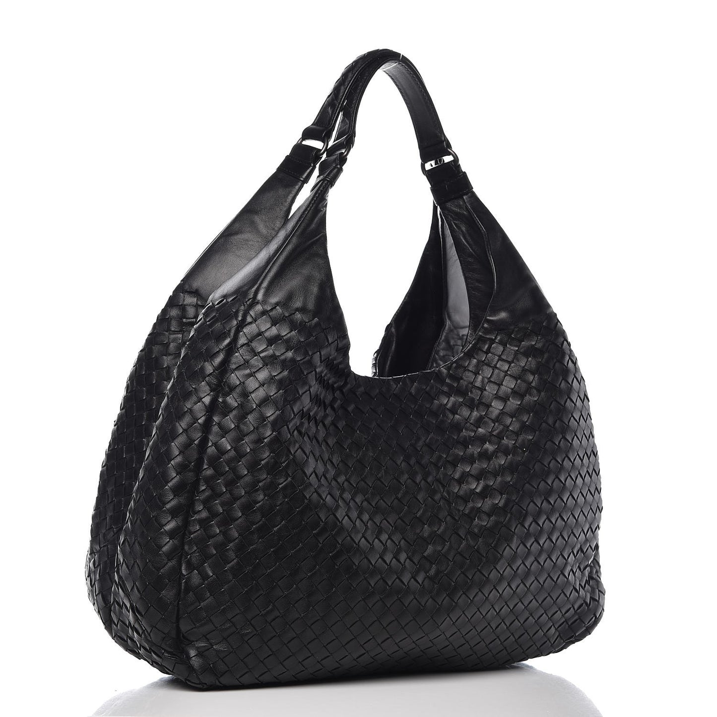 Nappa Intrecciato Large Campana Black