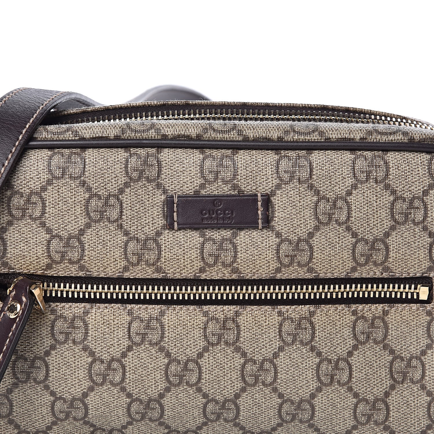 Gucci GG Plus Monogram Small Shoulder Bag Dark Brown 10 of 10