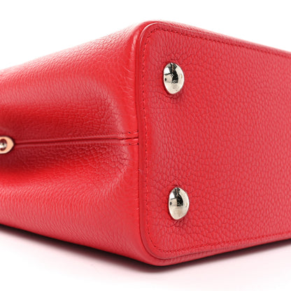 Louis Vuitton Taurillon Snakeskin Capucines PM Rubis 8 of 9