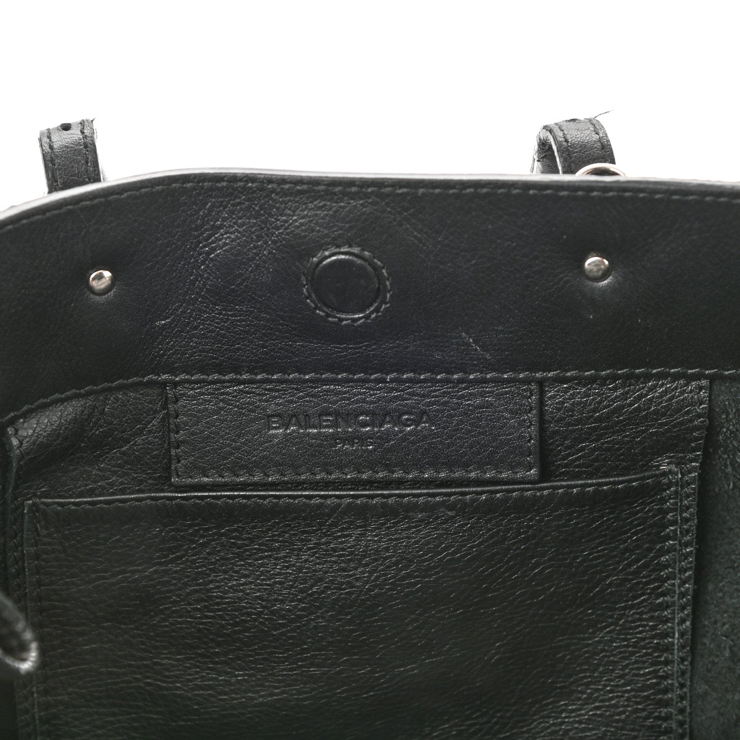Balenciaga Veau Papier A6 Zip Around Tote Black 6 of 9