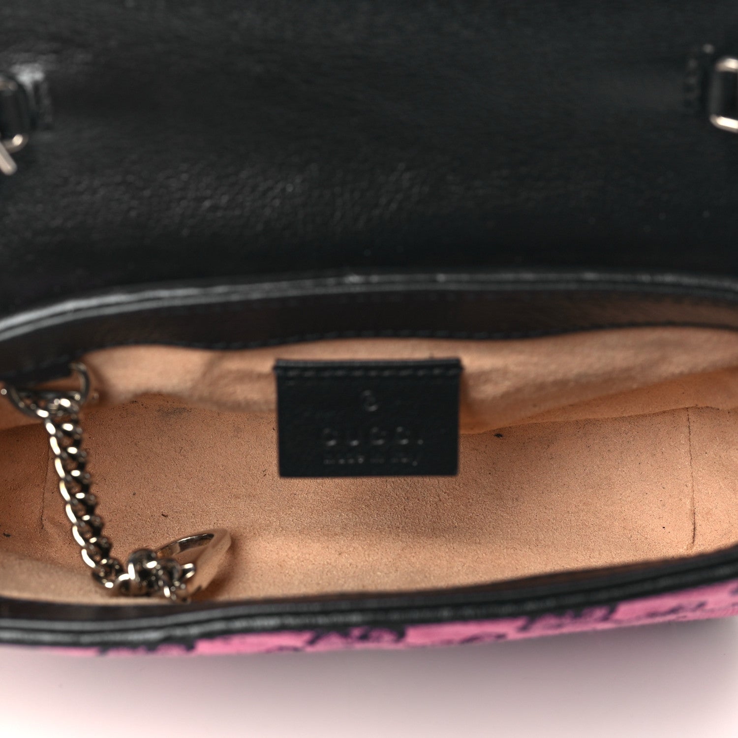 Gucci Monogram Multicolor Matelasse Diagonal Super Mini GG Marmont Shoulder Bag Pink Blue 5 of 10