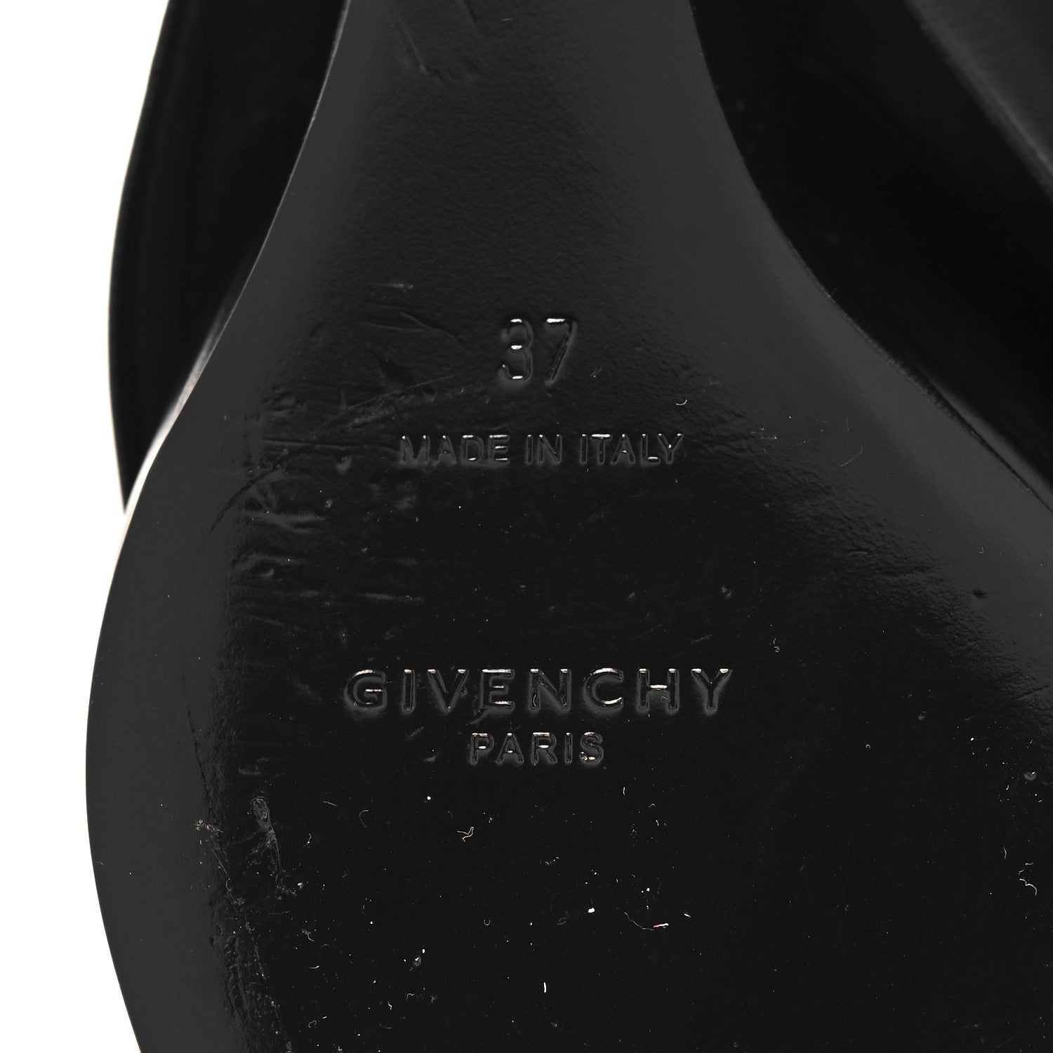 Givenchy Calfskin Shark Lock Ankle Boots 37 Black 7 of 9