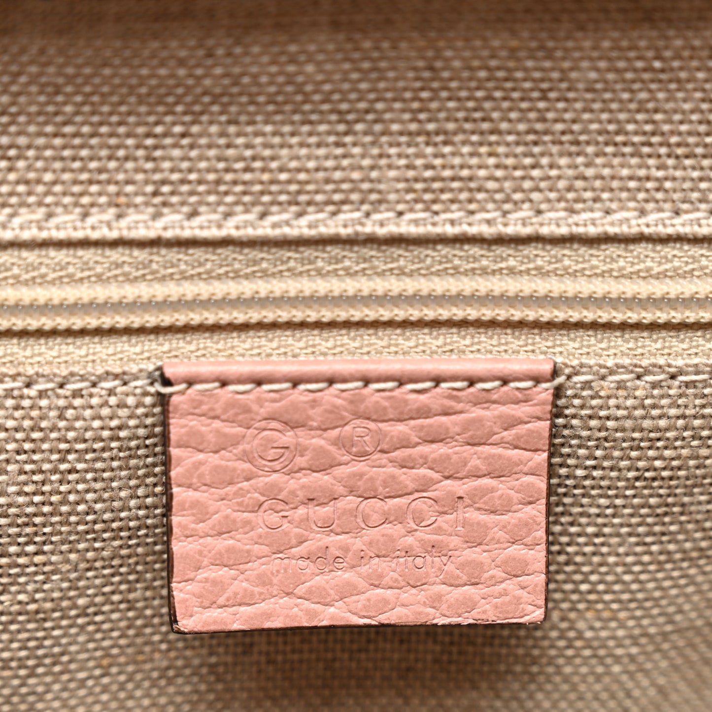 Dollar Calfskin Medium Interlocking G Top Handle Shoulder Bag Soft Pink