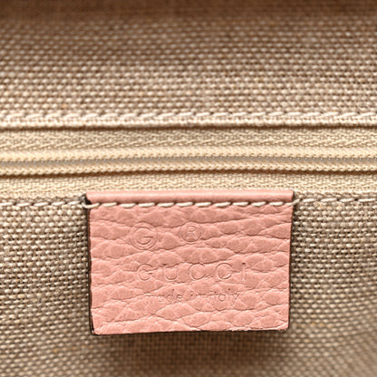 Gucci Dollar Calfskin Medium Interlocking G Top Handle Shoulder Bag Soft Pink 6 of 11