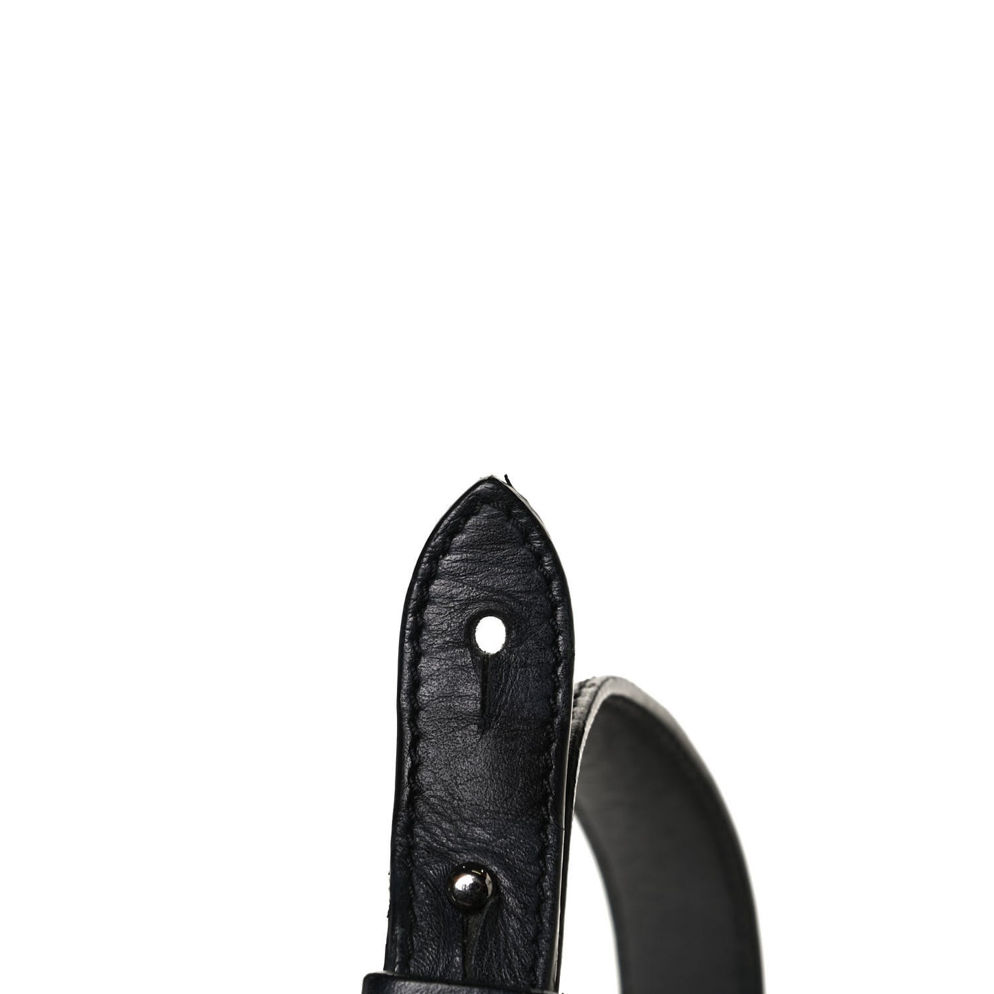 Metallic Sheepskin Spikes Lucky L Convertible Backpack Black