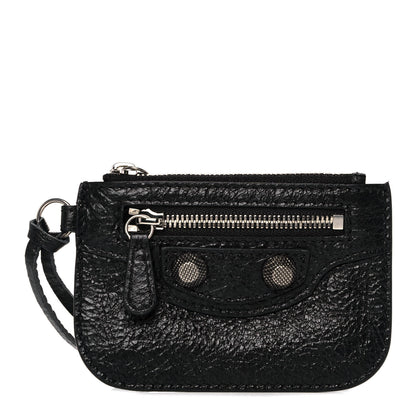 Balenciaga Agneau Giant 12 Silver Hardware Coin Purse Black 1 of 9