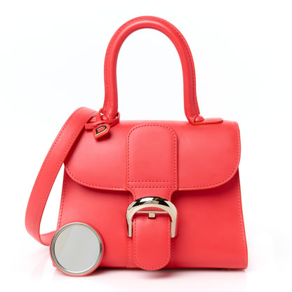 Delvaux Box Calfskin Mini Brillant Satchel Coral 1 of 12